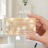 モダンタイポグラフィ「LASHES by」アフターケア 名刺