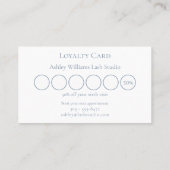 モダンタイポグラフィ「LASHES by」ラッシュアーティスト ロイヤリティカード (裏面)