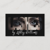 モダンタイポグラフィ「LASHES by」ラッシュアーティスト 名刺 (正面)