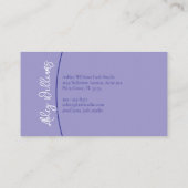 モダンタイポグラフィ「LASHES by」ラッシュアーティスト 名刺 (裏面)