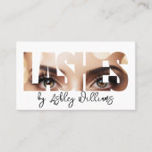 モダンタイポグラフィ「LASHES by」ラッシュアーティスト 名刺 (正面)