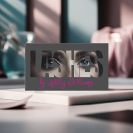 モダンタイポグラフィ「LASHES by」ラッシュアーティスト 名刺