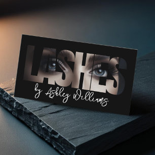 モダンタイポグラフィ「LASHES by」ラッシュアーティスト 名刺