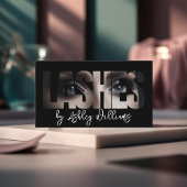 モダンタイポグラフィ「LASHES by」ラッシュアーティスト 名刺
