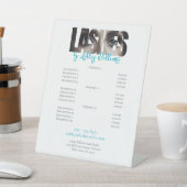 モダンタイポグラフィ「LASHES by」価格表 台座サイン (インサイチュ)