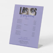 モダンタイポグラフィ「LASHES by」価格表 台座サイン (正面)