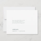 モダンタイポグラフィ | Sage Greenサンキューカード サンキューカード (裏面)