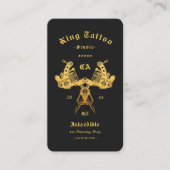 モダンタトゥーアーティストタトゥースタジオブラック 名刺 (正面)