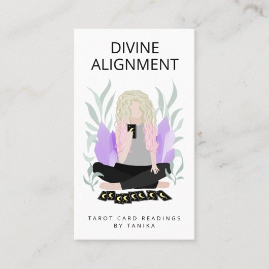 モダンタロットカードリーダ 名刺 (正面)