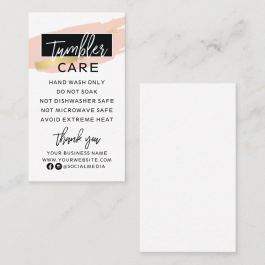 モダンタンブラ気にーの名刺 名刺 (正面/裏面)