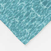 モダンターコイズアクア抽象芸術パターン フリースブランケット (角)