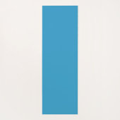 モダンターコイズアクア抽象芸術パターン ヨガマット (裏面)