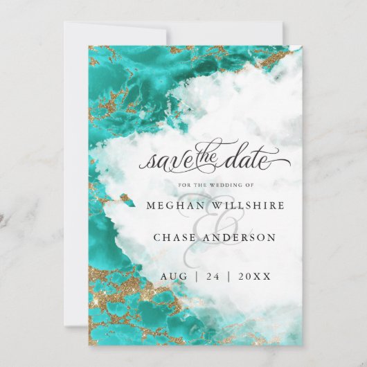 モダンターコイズウォーターカラージェード  裸足の花嫁™ (正面)