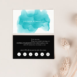 モダンターコイズウォーター色ブロ |ロイヤリティカード ロイヤリティカード