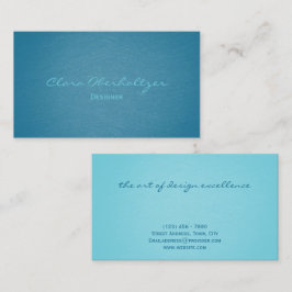 モダンターコイズエレガントティール（緑がかった色） 名刺