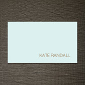 モダンターコイズブルー美しいサロンプロフェッショナル 名刺