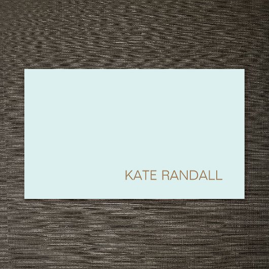 モダンターコイズブルー美しいサロンプロフェッショナル 名刺