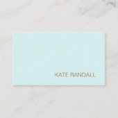 モダンターコイズブルー美しいサロンプロフェッショナル 名刺 (正面)