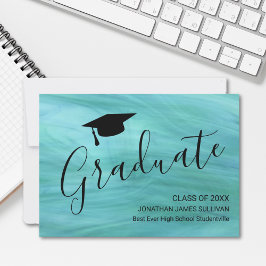 モダンターコイズ卒業発表 案内状