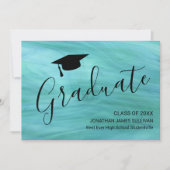 モダンターコイズ卒業発表 案内状 (正面)