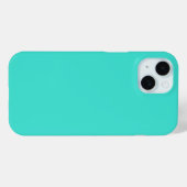 モダンターコイズ単色 Case-Mate iPhoneケース (裏面 (横))