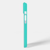 モダンターコイズ単色 Case-Mate iPhoneケース (裏面 / 左)