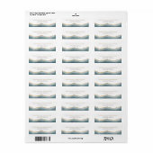 モダンターコイズ金ゴールドアガ結婚ートのアドレス ラベル (フルシート)