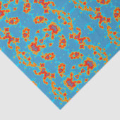 モダンターコイズ金ゴールドパターン(の模様が)あるティッシュペーパー 薄葉紙 (詳細)