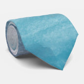 モダンターコイズ&グレーウォーター色抽象芸術アート ネクタイ (ロール)