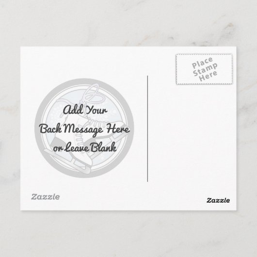 モダンタータンアイススケーティング サンキュー ポストカード (裏面)