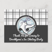 モダンタータンアイススケーティング サンキュー ポストカード (正面)