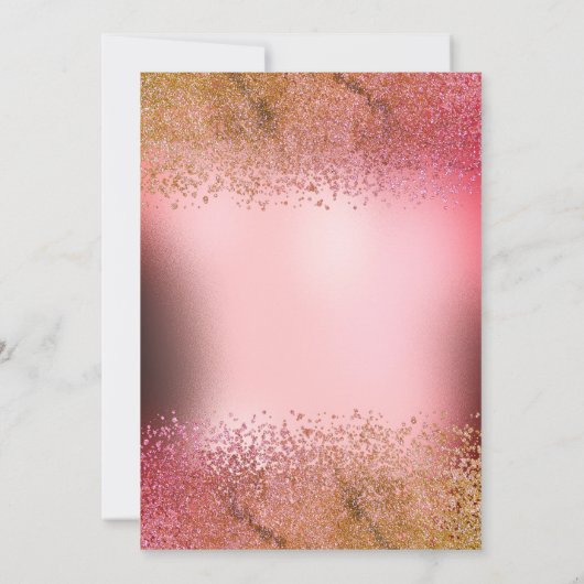 モダンダイヤエレガントムメタリックキンセアニラ 招待状 (裏面)