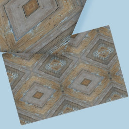 モダンダイヤ素朴モンド模様風化木目 薄葉紙