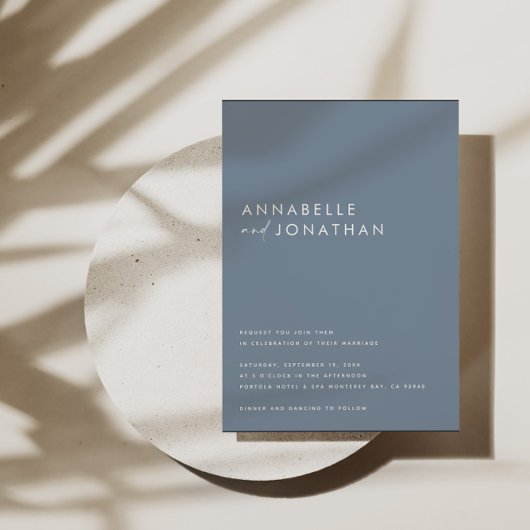 モダンダシコンテンポラリー結婚ー 招待状