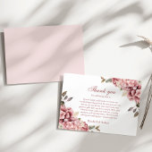 モダンダスティバラアジサイ結婚ズ サンキューカード