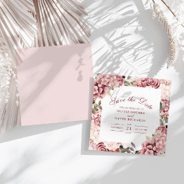 モダンダスティバラアジサイ結婚ズ セーブザデート