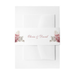 モダンダスティバラアジサイ結婚ズ 招待状ベリーバンド