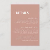 モダンダスティバラ結婚詳細 エンクロージャーカード (正面)