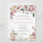 モダンダスティピエレガントンクフローラキンセアニェラ 招待状 (正面)