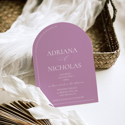 モダンダスティピ結婚ンク 招待状