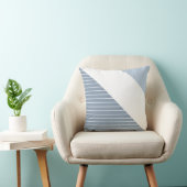 モダンダスティブルーストライプ装飾用クッション クッション (椅子)