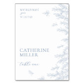 モダンダスティブルーミニマル離れ座席表 テーブルナンバー (正面)