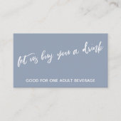 モダンダスティブルー買お飲みを エンクロージャーカード (正面)