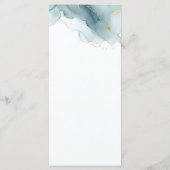 モダンダスティブルー金ゴールドサマービーチ結婚式 メニュー (裏面)