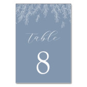 モダンダスティミニマルブ離れ結婚の テーブルナンバー (正面)