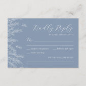 モダンダスティミニマルブ離れ結婚の 出欠カード (正面)