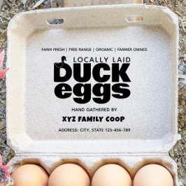 モダンダック卵カートン切手 ラバースタンプ