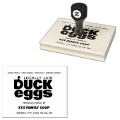 モダンダック卵カートン切手 ラバースタンプ (押印)