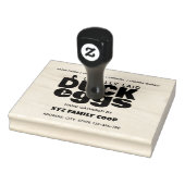 モダンダック卵カートン切手 ラバースタンプ (スタンプ)