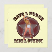 モダンダンスが楽しいブライズパーティ 招待状 (正面/裏面)